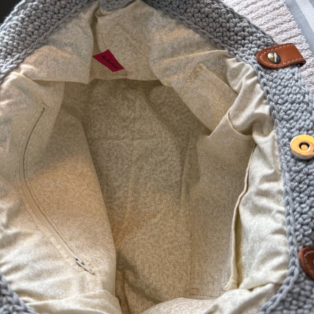 Handmade Crocheted Tote - Picture 2 of 3